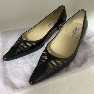 Jimmy Choo Black Patent Leather Heels